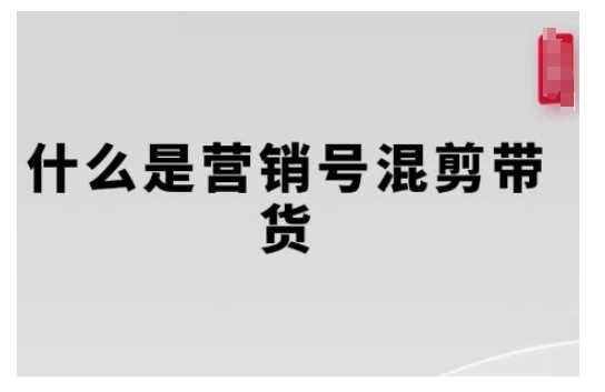 营销号混剪带货，从内容创作到流量变现的全流程，教你用营销号形式做混剪带货好项目网-专注分享网络创业项目落地实操课程 – 全网首发_高质量创业项目输出好项目网